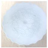 Vintage delphite blue spanish lace cake stand