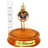 Hummel Spring Dance pocket watch in glass dome