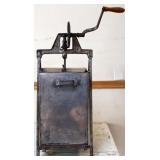 Vintage metal buttern churn w/ stand see pics
