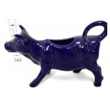 Cobalt blue figural cow creamer