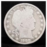 1900 barber half dollar
