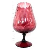 Amethyst glass 9in brandy snifter