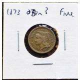 1873 3 cent nickel