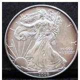 2008 silver eagle coin