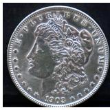 1903 Morgan silver dollar