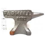 Cast iron miniature Farmall anvil