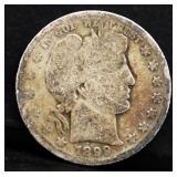 1899S barber half dollar