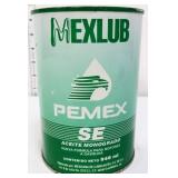Vntg 1qt Mexlub Pemex Motor Oil can