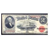 1917 Thomas Jefferson $2 paper note
