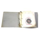 Binder of vintage paper adv items