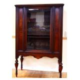 1920s high leg china cabinet