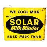 Vntg metal 15x12 Solar Milk Minder sign