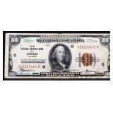 1929 Federal Reserve Of Chicago $100 note