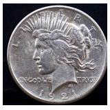 1921 peace dollar
