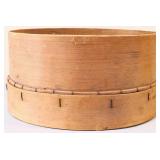 Vintage round wood sifter