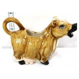 Brown figural cow creamer