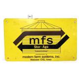 Vtg metal 11x6.5 Modern Farm Systems sign