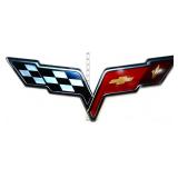 Powder coated 32x11.5 Corvette sign