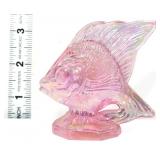 Fenton pink iridescent sunfish figure