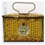 Vntg metal Patterson Tobacco tin lunch pail