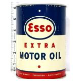 Vntg 1qt Esso Motor Oil can no top