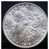 1878 Morgan silver dollar