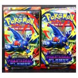 2 sealed Pokemon Phantasmal Flames booster packs