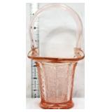 Fenton pink butterfly & berries basket