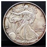 2004 silver eagle coin