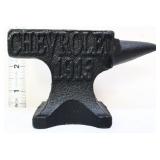 Cast iron miniature Chevrolet anvil