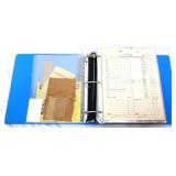 Binder of vintage paper/cardstock adv items