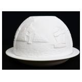 Bernarduad white dome votive holder