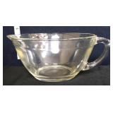 Vintage clear glass batter bowl