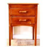 Vintage maple sewing stand w/ lift top