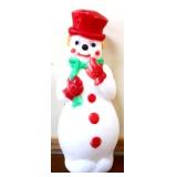 Vntg 23in snowman blow mold NO SHIPPING