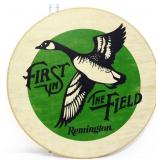 Compressed wood 11.25 Remington sign