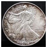 2004 silver eagle coin