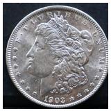 1903 Morgan silver dollar