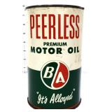 Vntg 1qt Peerless Motor Oil can