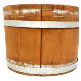 Vintage banded wood bucket