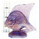 Fenton amethyst carnival sunfish figure