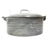 Vintage granite oval roaster