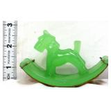Vntg Houze jadeite rocking terrier ink blotter