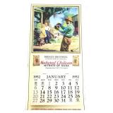 1952 Chilean Soda adv calendar