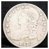 1832 bust half dollar