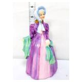 Staffordshire Charmaine lady figure, purple dress