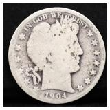 1904 barber half dollar