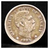 1883 Kingdom Of Hawaii dime