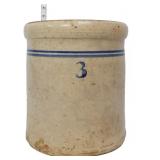 Vntg 3gal blue band pickle crock