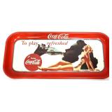 Metal Coca Cola Play Refreshed tray